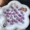 Venta al por mayor de fábrica 12x 14 mm agujero recto vidrio oso abrazado colgante material para pulsera collar hecho a mano DIY