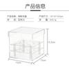 Caja de flores acrílica transparente extraíble, paquete de 9, resistente al agua, a prueba de polvo, porosa, rosa inmortal, regalo, oferta transfronteriza.