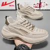 Zapatillas para hombre Warrior 2026 otoño malla transpirable suela blanda zapatos de hombre suela gruesa antideslizantes resistentes al desgaste B Zapatos de hombre Warrior