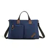 Bolso de Hombro Retro de Viaje y Uso Diario de Moda Verano 2026, Maletín Simple Multicapa, Bolso de Mano para Laptop, Bolso Cruzado