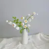 Sino de Vento de Lã Tricotado Acabamento de Flor Feito à Mão Flor de Lírio-do-Vale Flor Artificial Decoração Criativa para o Dia dos Formandos Presente para Amigos