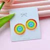 Estilo Novo Primavera e Verão Xadrez Transparente Estampado Botões Acessórios Botões DIY para Roupas Tamancos Acessórios Decorativos para Capa de Celular