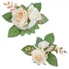 Nueva Flor de Pastel Delicada Naranja Artificial Decoración de Hogar Otoño Rosa de Simulación Adornos de Flores Falsas Venta Caliente Transfronteriza