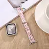 Adecuado para Apple S10 Watch con Cuero de Unicornio Arcoíris Applewatch9S8 Estampado My Little Pony 42 mm