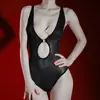 Taffy Bird "Rocío de Aceite" Body Negro de Humor Ropa Interior de Cuerpo Completo Medias de Caballo Aceitosas Sexys Medias Aurora Coqueteo