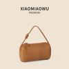 Bolsa de Mão Verão Estilo Coreano Novo Nicho High-End Bolsa Cilíndrica Moda Simples Versátil Ombro Único Transversal Feminina