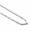 Corrente de suéter atacado de fábrica colar Joker corrente de semente de melão corrente de aço inoxidável com diamantes acessórios de moda masculinos e femininos corrente de clavícula