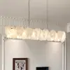 Lámpara de Sala de Estar Medieval Francesa, Lámpara Retro de Gama Alta para Comedor, Lámpara de Dormitorio Principal, Candelabro Romántico de Vidrio con Flores de Lujo Ligero