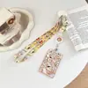 Série C-Corda para Celular Pingente de Pendurar no Pescoço Desenho Animado Porta-Cartão Trançado Largo Plano Etiqueta de Nome Porta-Cartão Retrátil Transferência Térmica Sanrio