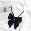 Pajarita de Plumas Uniforme Jk Color Sólido Pajarita de Uniforme de Graduación Camisa Estilo Preppy Femenina Accesorios para Uniforme Escolar Traje de Marinero Lazo