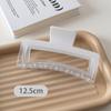 Clip de agarre transparente en blanco y negro con degradado, clip grande de tiburón, horquilla para la cabeza, accesorio para el cabello con múltiples clips para el cabello de Corea Advanced Sense