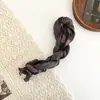 Bufanda degradada de lunares plisada vintage para mujer, bufanda fina de seda artística desgastada, chal decorativo casual y atmosférico estilo coreano