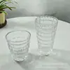 Vaso de Vidrio Transparente, Taza de Café Estilo Americano, Taza Apilable de Ratán Tejido Estilo Ins, Vaso Embotellado para Bebidas, Vaso para Jugos, Vaso para Beber