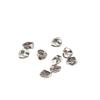 Accesorios de joyería de acero de titanio galvanizado al vacío oro de 18 quilates piedra triturada plata accesorios de joyería DIY especificaciones cuentas