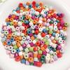 Cadena cilíndrica de 6 mm mismo estilo para teléfono móvil ins joyería con cuentas accesorios hechos a mano cuentas sueltas acrílico degradado multicolor cuentas sólidas