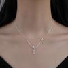Colar Borboleta Colorida de Diamante Super Fada Feminino Corrente Clavícula Prata Esterlina S925 Novo Pingente de Pedra da Lua Versátil de Alta Qualidade para Namoradas