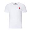 Jogue Ami de Verão Bolinhas Mosaico Coração Empilhado Coração Vermelho Amor Unissex Casal Manga Curta Camiseta Casual Versátil