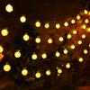 Guirnalda de Luces de Ambiente Estilo Camping en Puesto Led Solar Bola de Burbujas Estrella Tienda de Campaña Exterior Linterna Pequeña Guirnalda de Luces Decorativas
