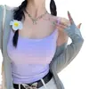 Camisola Lisa Fina Chaleco para Mujer con Almohadilla en el Pecho Sin Aros de Acero Pura Deseo Base Interior Espalda Hermosa Ropa Exterior Top sin Mangas para Mujer