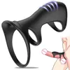 Anillo para Pene de Hombre Anillo Triple Bloqueo de Pene Masajeador de Próstata Bloqueo de Pene Caballo Productos para Adultos Una Pieza Envío Directo