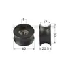 Rodamientos con Recubrimiento de Plástico 608 Rodillo con Ranura 624U Polea para Puertas y Ventanas Deslizantes 625 Ranura de Eub de Nylon Fabricante 626