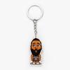 Novo chaveiro de estrela de basquete masculino Kobe Owen Harden James acrílico desenho animado bolsa pingente atacado