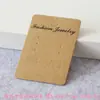 Sujetalibros de cartón para embalaje banda elástica adornos joyería DIY hecha a mano embalaje tarjeta para coleta de pelo blanca impresa venta al por mayor