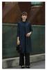 Yun Yun 2026 Primavera Nuevo Clásico Sencillo Elegante Ajuste Delgado Color Sólido Diseño de Solapa Gabardina Larga Hasta la Rodilla de Longitud Media