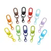 Cierre de Puerta Giratorio en Forma de U de Colores Pintado Broche de Langosta Accesorios para Joyería DIY Colgante para Llavero Hebilla para Colgar Bolsas Muñecas