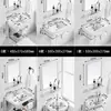 Lavabo de Pared para Apartamentos Pequeños, Uso en Balcón, Combinación de Gabinete Mini Lavabo Doméstico, Lavabo de Baño