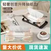 Nueva Caja de Almacenamiento de Papel Elevable de Gama Alta Caja de Papel Creativa con Resorte Sala de Estar Dormitorio Comedor Caja de Pañuelos para el Hogar