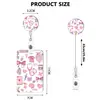 Porta Credencial de Trabajo Médico Rosa Lindo Transfronterizo Cubierta para Insignia Tarjeta de Empleado con Tarjeta de Acceso Función Retráctil Cordón