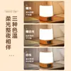 Luz Noturna Doméstica, Luz para Dormir no Quarto, Alimentação de Bebê, Companheiro de Confinamento, Dormitório com Relógio, Luminária de Mesa com Carregamento por Controle Remoto