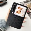 Adecuado para Huawei Purax Funda de Teléfono Móvil de Dibujos Animados Funda de Teléfono Móvil Plegable de Pantalla de Cuero Creativo Oso Pocket2 Funda Dura