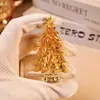 Enfeites de Cristal Mais Vendidos no Exterior, Decorações Artesanais de Fio para Árvore de Natal, Enfeites de Mesa Exquisitos com Toque de Luxo, Produtos de Nicho