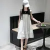 2026 Nuevo Estilo de Verano Vestido de Tirantes Floral para Niñas, Vestido Babydoll Retro Francés, Vestido de Playa Holgado Adelgazante, Moderno