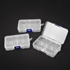 Caja Transparente Rectangular Vacía Caja de Plástico PP Joyería de Cuentas Clip para Papel Caja de Almacenamiento abatible Caja de Almacenamiento para Ferretería y Equipo de Pesca