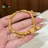 Tienda de Oro Mismo Estilo Pulsera de Oso Estrella y Luna Pulsera Multielemento de Moda Exquisita Pulsera de Gama Alta Pulsera de Campana Cruzada