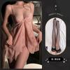 Lencería Sexy, Traje de Tentación de Deseo Puro Sexy de Malla Transparente, Pijamas, No es Necesario Quitarse el Uniforme, Ropa de Cama Apasionada con Entrepierna Abierta