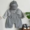 Pantalones con Tirantes para Bebés y Niños Pequeños Otoño Nuevo Estilo Niños y Niñas Versión Coreana Mono Pantalones de Algodón con Abertura Inferior Ins de Moda