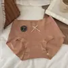 Linha Colorida Maillard Algodão com Rosca Roupa Íntima Feminina de Alta Elasticidade Tamanho Grande que Cobre o Quadril Categoria Roupa Íntima Feminina Roupa Íntima de Algodão para Bebê
