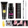 Aliexpress Juego de 5 Piezas de Gel de Extensión de Cristal para Uñas Herramientas Puntas de Uña Pinceles Gran Cantidad en Stock Caja de Almacenamiento