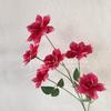 Arranjo de Cena com Flores Artificiais com 6 Cabeças de Rosa, Flores Artificiais para Decoração de Chão de Salão de Casamento, Decoração de Hotel e Casa Flores Artificiais