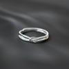 Anillo de Plata Pura Nalan 990 con Nudo Ajustable Diseño Fresco y Dulce Estilo Ins R02277