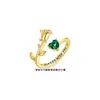 Anillo de Rosa Personalizado Elegante Europeo y Americano con 12 Piedras del Zodíaco 2026 Anillo Personalizado de Moda Versátil Estilo Lujo Ligero para el Temperamento de las Mujeres