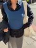 Shijian 14 colores disponibles estilo coreano holgado cuello en U grande acanalado ajuste ceñido camisola de punto para mujer Otoño 2026 01891