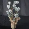Decoraciones Navideñas Transfronterizas, Estrella para la Punta del Árbol, Reno de Hierro Forjado Brillante, Decoraciones de Escena, Manualidades, Adornos Colgantes
