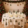 Banner navideño de cumpleaños vintage transfronterizo con temática de bosque, banner para fiesta temática de bolas de Navidad, decoraciones para topper de pastel