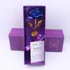 Nueva Rosa de Oro de 24K Rosa Oro Foil Flor de Rosa Flor de Oro Foil Caja de Regalo de Rosa Regalo para el Día del Maestro Evento Regalo para el Día de San Valentín