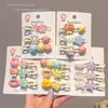Pinzas para el Cabello de Color Gelatina para Mujer, Accesorios para el Cabello Creativos de Nicho, Pinzas Laterales Frescas y Dulces, Pinzas de Pato Estilo Coreano, Pinzas para el Cabello de Alta Gama y Elegantes